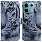 For Xiaomi Redmi Note 13 Pro 5G Coloured Drawing Flip Leather Phone Case(Tiger) - 1