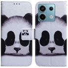 For Xiaomi Redmi Note 13 Pro 5G Coloured Drawing Flip Leather Phone Case(Panda) - 1