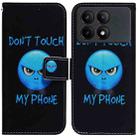 For Xiaomi Redmi K70E / Poco X6 Pro Coloured Drawing Flip Leather Phone Case(Anger) - 1