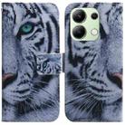 For Xiaomi Redmi Note 13 4G Global Coloured Drawing Flip Leather Phone Case(Tiger) - 1