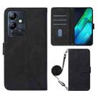 For Infinix Note 12i 2023 / G85 Crossbody 3D Embossed Flip Leather Phone Case(Black) - 1