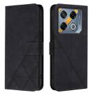 For Infinix GT 20 Pro-X6871 Crossbody 3D Embossed Flip Leather Phone Case(Black) - 2