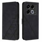 For Infinix Note 40 5G Crossbody 3D Embossed Flip Leather Phone Case(Black) - 2