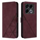 For Infinix Note 40 5G Crossbody 3D Embossed Flip Leather Phone Case(Wine Red) - 2