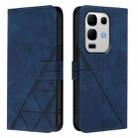 For Infinix Note 50s Crossbody 3D Embossed Flip Leather Phone Case(Blue) - 2