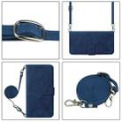 For Infinix Note 50s Crossbody 3D Embossed Flip Leather Phone Case(Blue) - 4