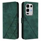 For Infinix Note 50s Crossbody 3D Embossed Flip Leather Phone Case(Dark Green) - 2