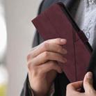 For Infinix Note 50s Crossbody 3D Embossed Flip Leather Phone Case(Wine Red) - 3