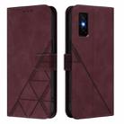 For Infinix GT 30 Pro Crossbody 3D Embossed Flip Leather Phone Case(Wine Red) - 2