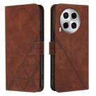 For Tecno Camon 30 4G / 5G Crossbody 3D Embossed Flip Leather Phone Case(Brown) - 2