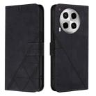 For Tecno Camon 30 4G / 5G Crossbody 3D Embossed Flip Leather Phone Case(Black) - 2