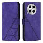 For Tecno Camon 30 4G / 5G Crossbody 3D Embossed Flip Leather Phone Case(Purple) - 2