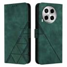 For Tecno Camon 30 4G / 5G Crossbody 3D Embossed Flip Leather Phone Case(Dark Green) - 2