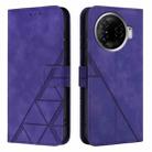 For Tecno Camon 30 Pro 5G Crossbody 3D Embossed Flip Leather Phone Case(Purple) - 2