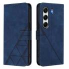 For Tecno Camon 40 4G Crossbody 3D Embossed Flip Leather Phone Case(Blue) - 2