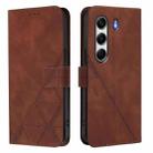 For Tecno Camon 40 Pro 4G Crossbody 3D Embossed Flip Leather Phone Case(Brown) - 2