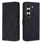 For Tecno Camon 40 Pro 4G Crossbody 3D Embossed Flip Leather Phone Case(Black) - 2