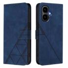 For Tecno Pop 10 Crossbody 3D Embossed Flip Leather Phone Case(Blue) - 2