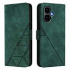 For Tecno Pop 10 Crossbody 3D Embossed Flip Leather Phone Case(Dark Green) - 2