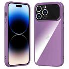 For iPhone 15 Pro Max Large Window Acrylic + TPU Phone Case(Night Purple) - 1