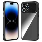 For iPhone 15 Pro Large Window Acrylic + TPU Phone Case(Black) - 1