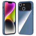 For iPhone 15 Large Window Acrylic + TPU Phone Case(Sapphire) - 1