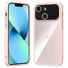 For iPhone 13 Large Window Acrylic + TPU Phone Case(Light Pink) - 1