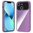 For iPhone 13 Large Window Acrylic + TPU Phone Case(Night Purple) - 1
