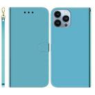 For iPhone 15 Pro Max Imitated Mirror Surface Leather Phone Case(Blue) - 1