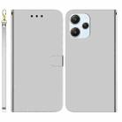 For Xiaomi Redmi 12 Imitated Mirror Surface Leather Phone Case(Silver) - 1