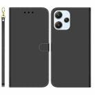 For Xiaomi Redmi 12 Imitated Mirror Surface Leather Phone Case(Black) - 1