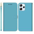 For Xiaomi Redmi 12 Imitated Mirror Surface Leather Phone Case(Blue) - 1