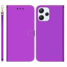 For Xiaomi Redmi 12 Imitated Mirror Surface Leather Phone Case(Purple) - 1