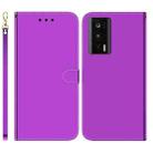 For Xiaomi Poco F5 Pro / Redmi K60 Imitated Mirror Surface Leather Phone Case(Purple) - 1