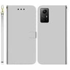 For Xiaomi Redmi Note 12S Imitated Mirror Surface Leather Phone Case(Silver) - 1