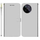 For Realme 11 4G Global Imitated Mirror Surface Leather Phone Case(Silver) - 1