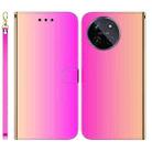 For Realme 11 4G Global Imitated Mirror Surface Leather Phone Case(Gradient Color) - 1