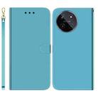 For Realme 11 4G Global Imitated Mirror Surface Leather Phone Case(Blue) - 1