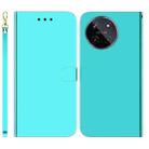 For Realme 11 4G Global Imitated Mirror Surface Leather Phone Case(Mint Green) - 1