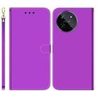 For Realme 11 4G Global Imitated Mirror Surface Leather Phone Case(Purple) - 1