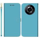 For Realme 11 5G/Narzo 60 India Version Imitated Mirror Surface Leather Phone Case(Blue) - 1