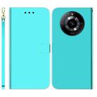 For Realme 11 5G/Narzo 60 India Version Imitated Mirror Surface Leather Phone Case(Mint Green) - 1