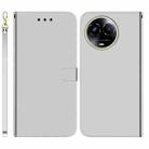 For Realme 11 5G Global Imitated Mirror Surface Leather Phone Case(Silver) - 1