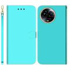 For Realme 11 5G Global Imitated Mirror Surface Leather Phone Case(Mint Green) - 1