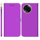 For Realme 11 5G Global Imitated Mirror Surface Leather Phone Case(Purple) - 1