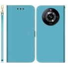 For Realme 11 Pro 5G/11 Pro+ 5G/Narzo 60 Pro 5G Imitated Mirror Surface Leather Phone Case(Blue) - 1