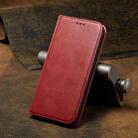 For iPhone 16e Fierre Shann PU Genuine Leather Texture Phone Case(Red) - 2
