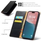 For iPhone 17 Fierre Shann PU Genuine Leather Texture Phone Case(Black) - 3