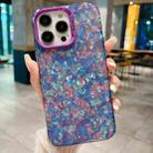 For iPhone 15 Pro IMD Shell Texture TPU + Acrylic Phone Case(Purple) - 1