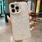 For iPhone 15 Pro IMD Shell Texture TPU + Acrylic Phone Case(White) - 1